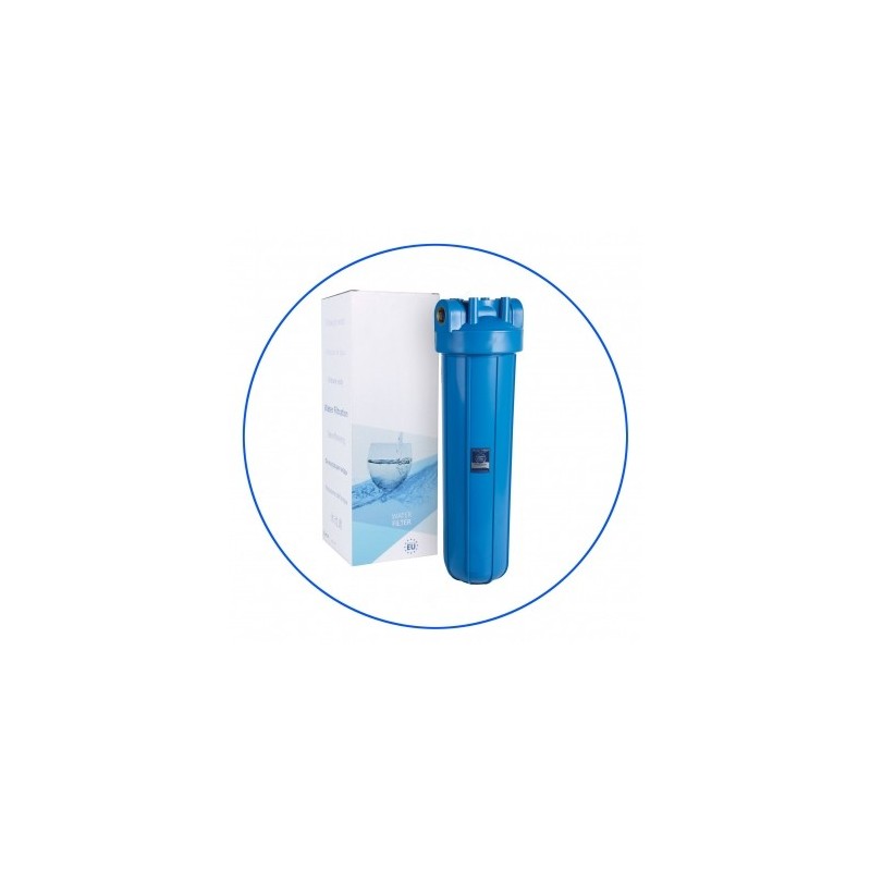 Porte filtre 20 pouces bleu complet série AQF Sainbiose